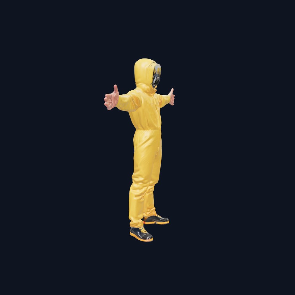 Yellow Hazmat Suit model pack